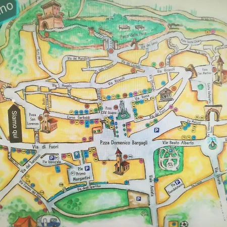 Mansarda Con Solarium Panoramico Su Centro Storico Di Vicino Alle Famose Terme Della Val D'orcia Lägenhet