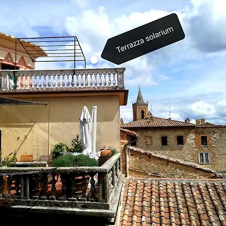 Lägenhet Mansarda Con Solarium Panoramico Su Centro Storico Di Vicino Alle Famose Terme Della Val D'orcia *