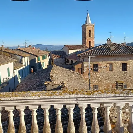 公寓 Mansarda Con Solarium Panoramico Su Centro Storico Di Vicino Alle Famose Terme Della Val D'orcia 萨尔泰阿诺